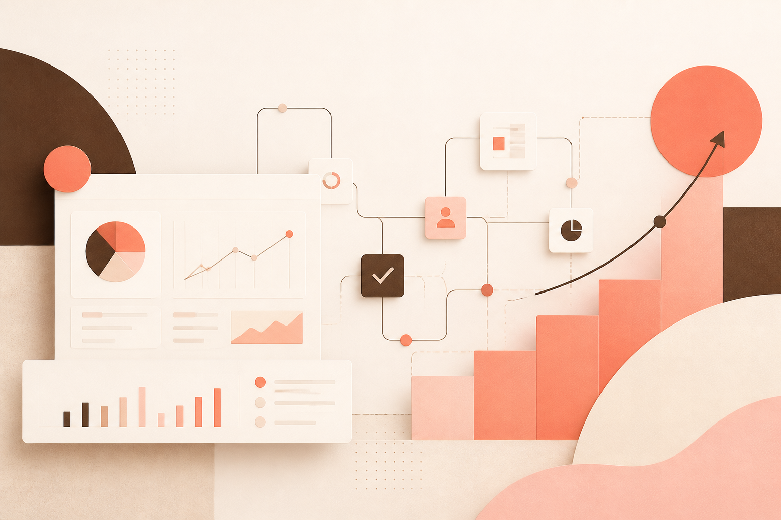 Abstract visual representing practical product and workflow design